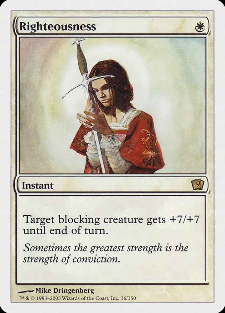 Righteousness [Ninth Edition] - MTG Single