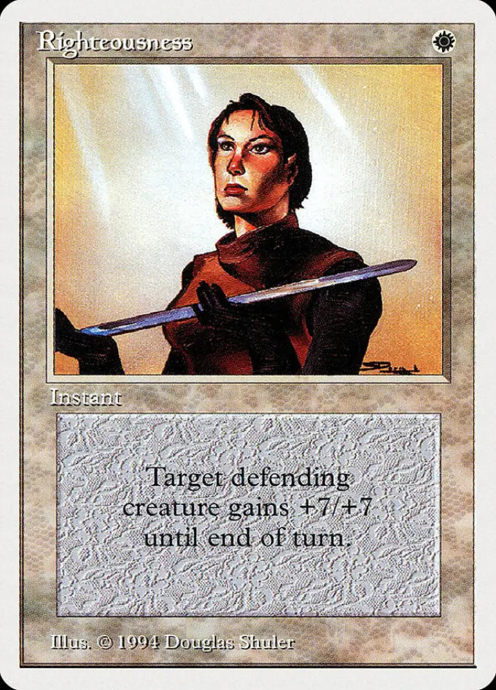 Righteousness [Summer Magic / Edgar] - MTG Single
