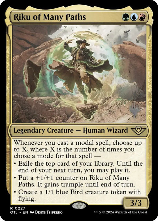 Riku of Many Paths (Promo Pack) [Outlaws of Thunder Junction Promos] - MTG Single