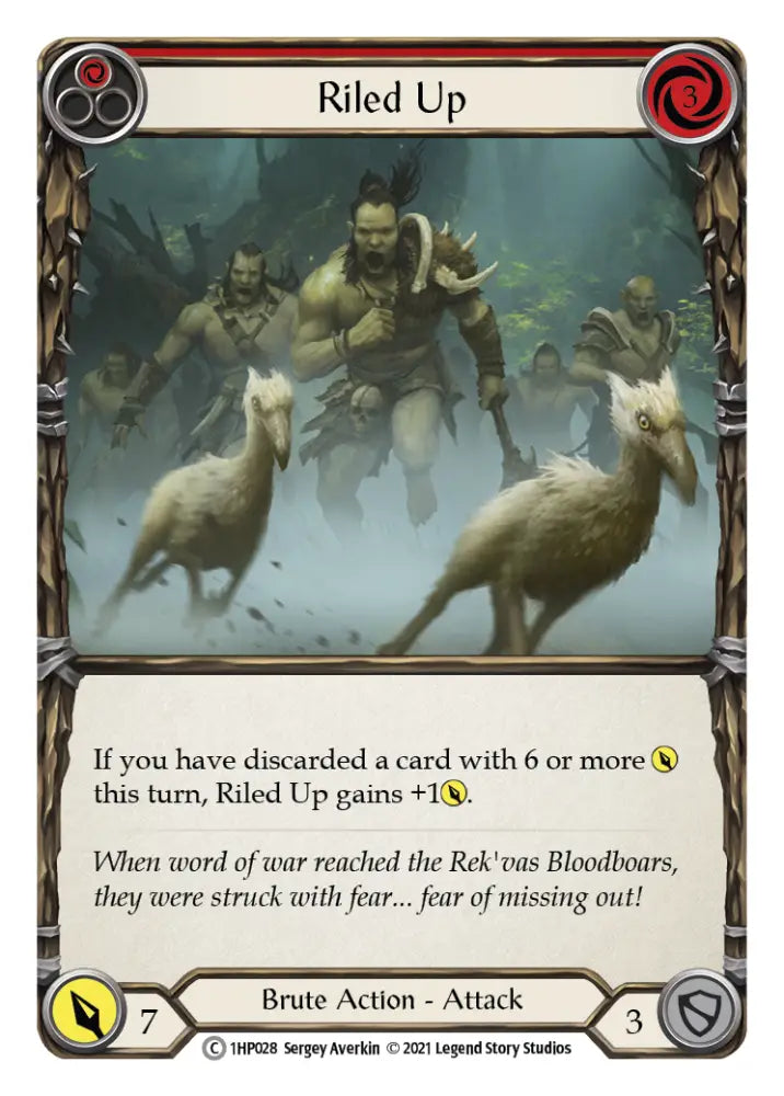Riled Up (Red) [1HP028] (History Pack 1) - Flesh And Blood Single