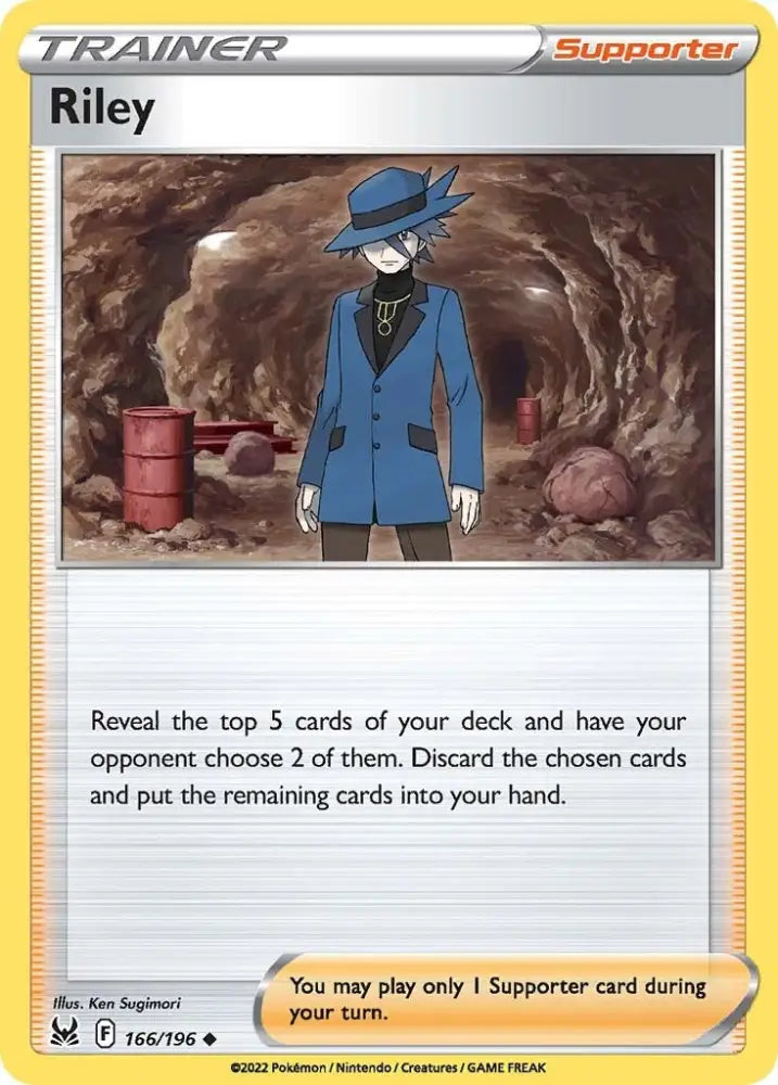 Riley (166/196) [Sword & Shield: Lost Origin] - Pokemon Single