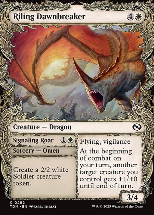 Riling Dawnbreaker // Signaling Roar (292) [Tarkir: Dragonstorm]