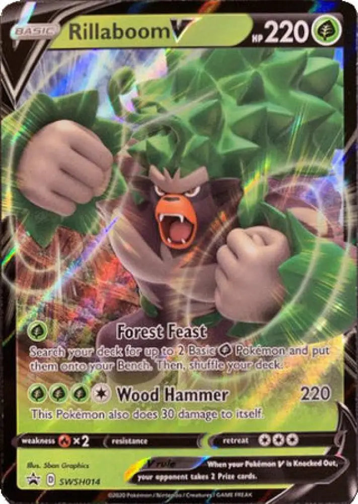 Rillaboom V (SWSH014) [Sword & Shield: Black Star Promos] - Pokemon Single