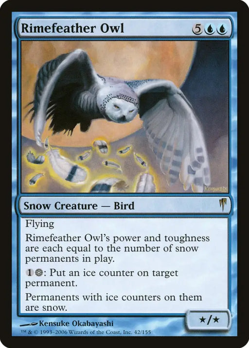 Rimefeather Owl [Coldsnap] - MTG Single