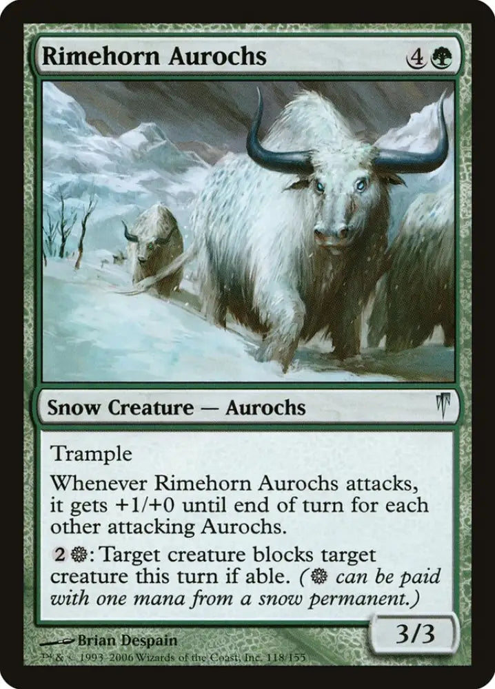Rimehorn Aurochs [Coldsnap] - MTG Single