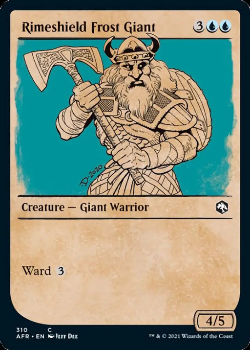 Rimeshield Frost Giant (Showcase) [Dungeons & Dragons: Adventures in the Forgotten Realms] - MTG Single