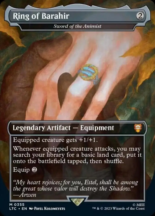 Ring of Barahir - Sword of the Animist [The Lord of the Rings: Tales of Middle-Earth Commander] - MTG Single