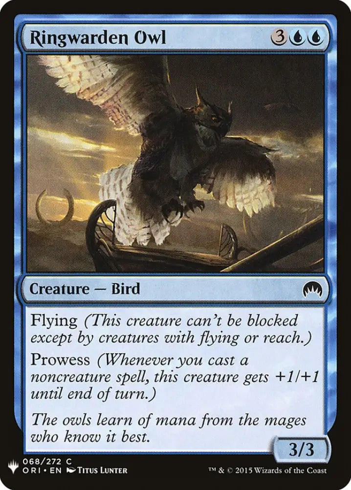 Ringwarden Owl [Mystery Booster] - MTG Single
