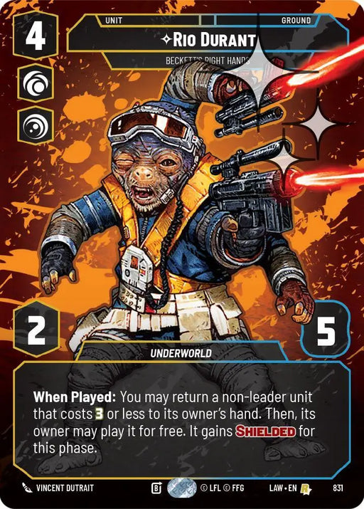 Rio Durant - Beckett's Right Hands (Prestige Foil) (831) [A Lawless Time]