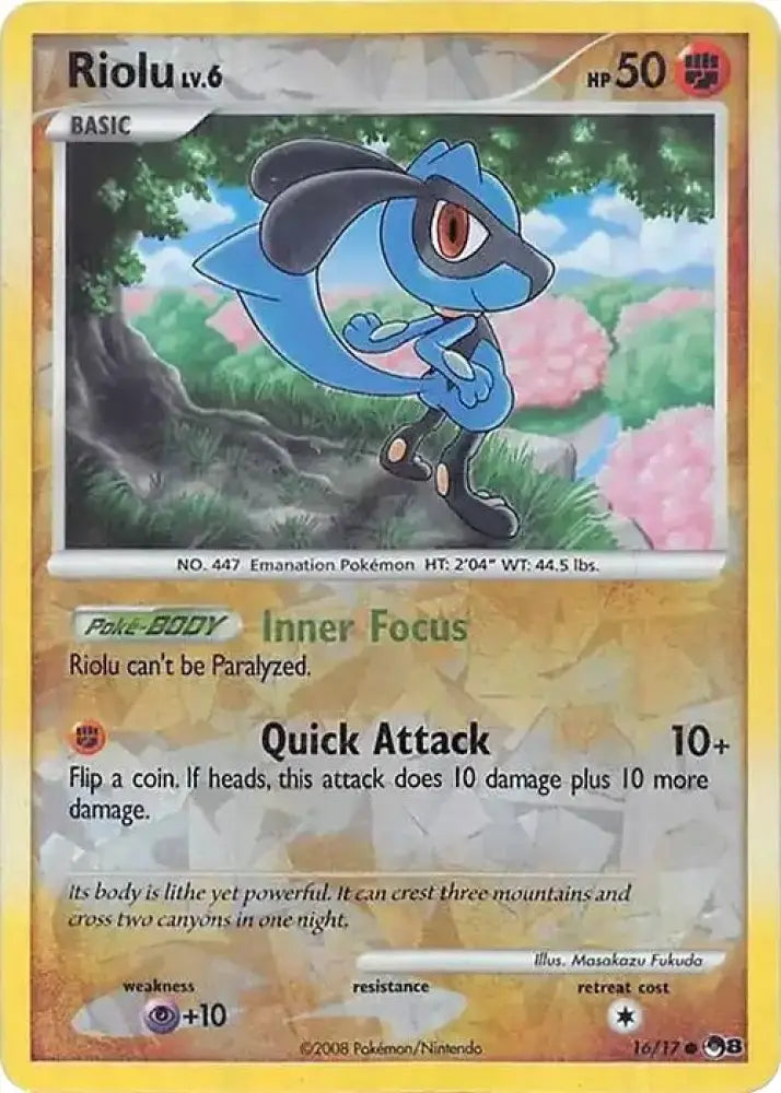 Riolu (016/017) (Cracked Ice Holo) [Miscellaneous Cards] - Pokemon Single