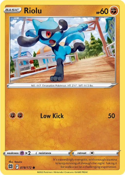 Riolu (078/172) [Sword & Shield: Brilliant Stars] - Pokemon Single