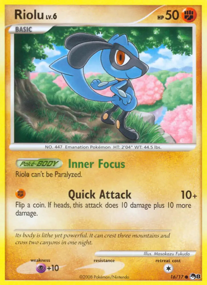 Riolu (16/17) [POP Series 8] - Pokemon Single