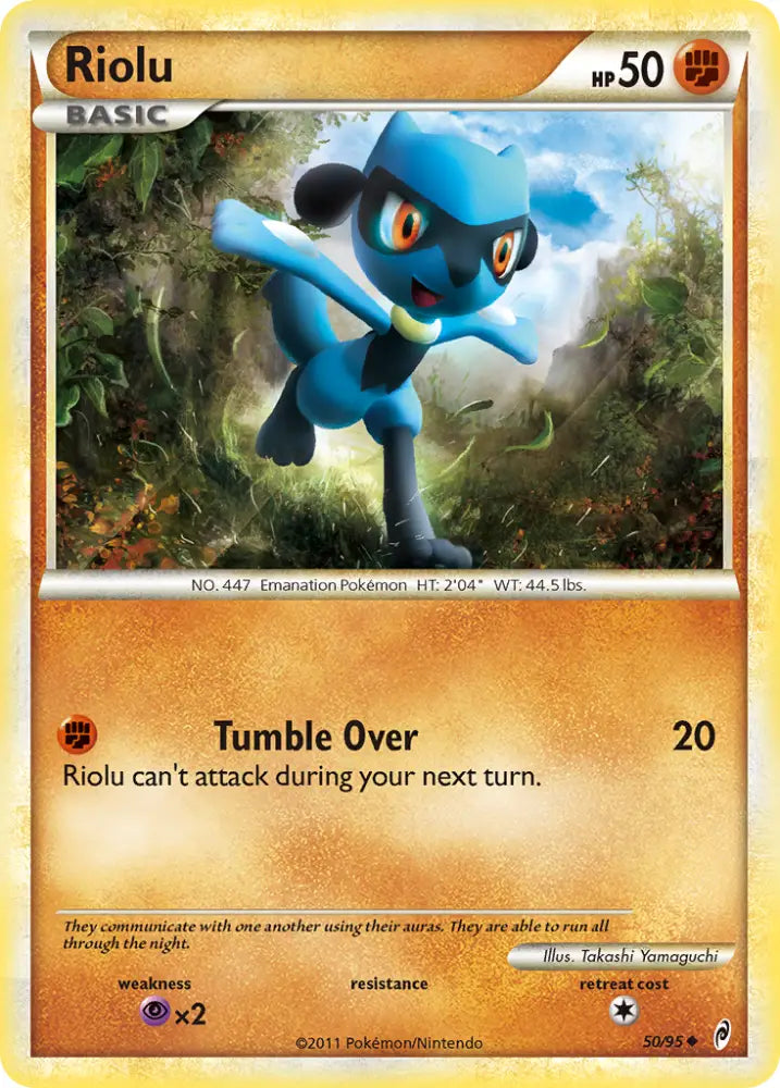 Riolu (50/95) [HeartGold & SoulSilver: Call of Legends] - Pokemon Single