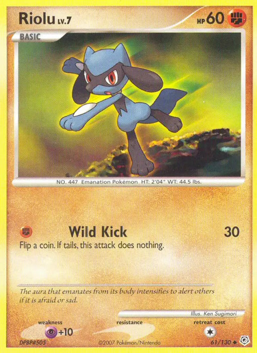 Riolu (61/130) [Diamond & Pearl: Base Set] - Pokemon Single