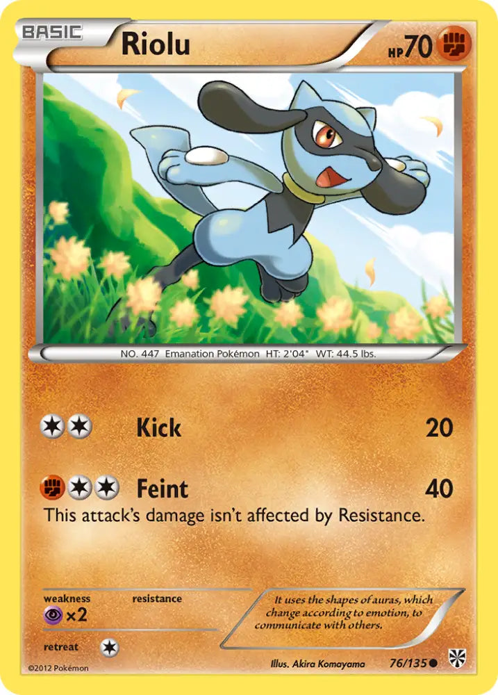 Riolu (76/135) [Black & White: Plasma Storm] - Pokemon Single