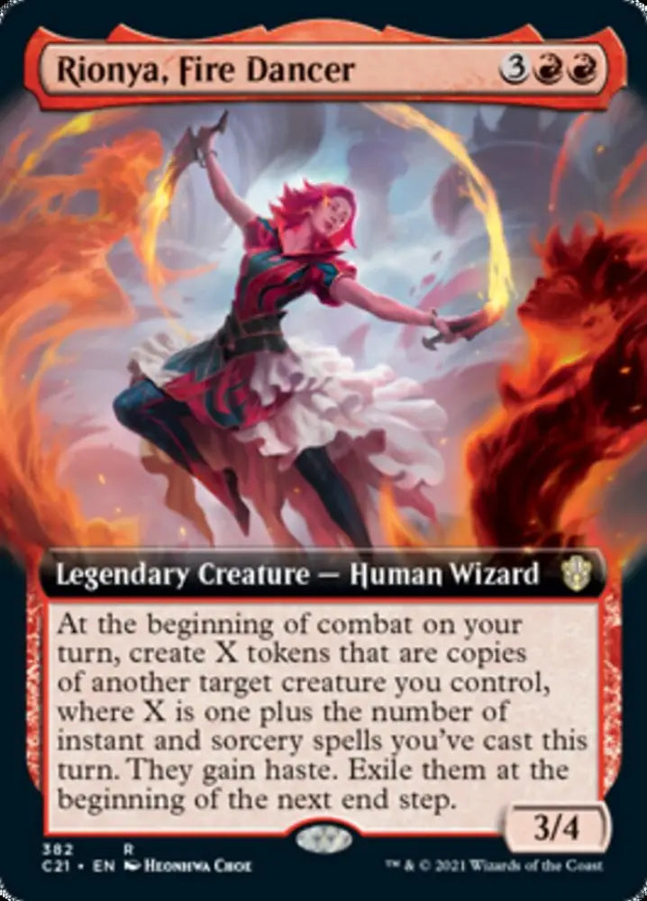 Rionya Fire Dancer (Extended Art) [Commander 2021] - MTG Single