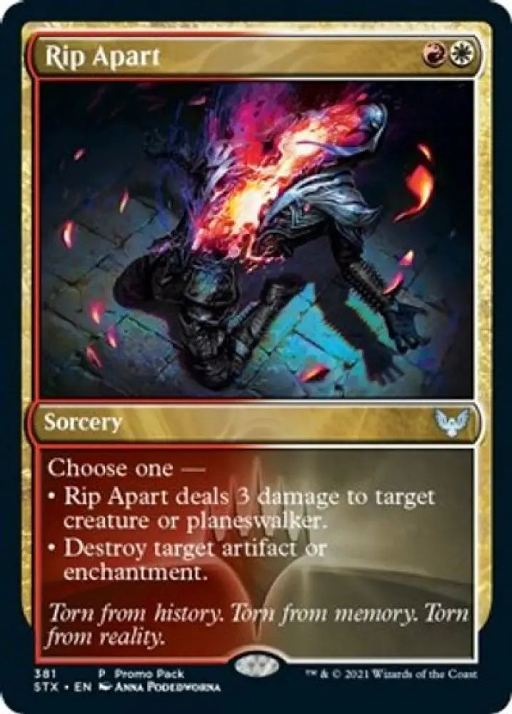 Rip Apart (Promo Pack) [Strixhaven: School of Mages Promos] - MTG Single
