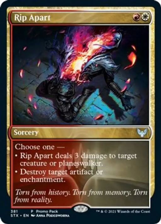 Rip Apart (Promo Pack) [Strixhaven: School of Mages Promos] - MTG Single