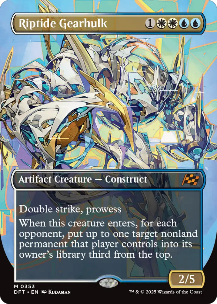 Riptide Gearhulk (Borderless) [Aetherdrift] - MTG Single