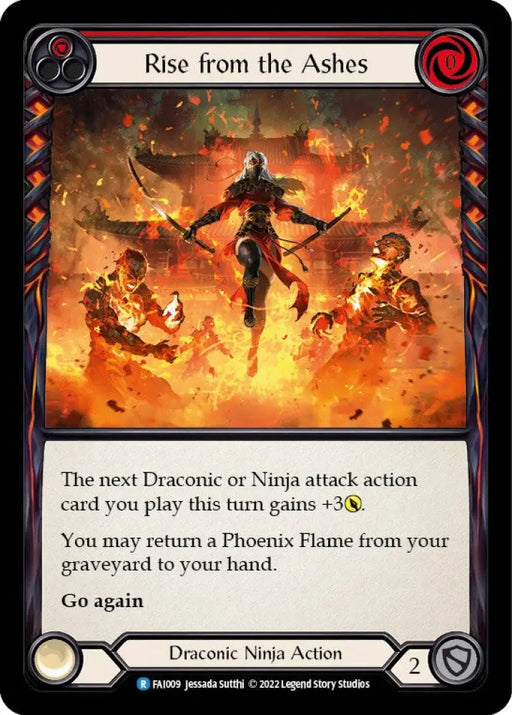 Rise From the Ashes (Red) [Uprising] (Fai Blitz Deck) - Flesh And Blood Single