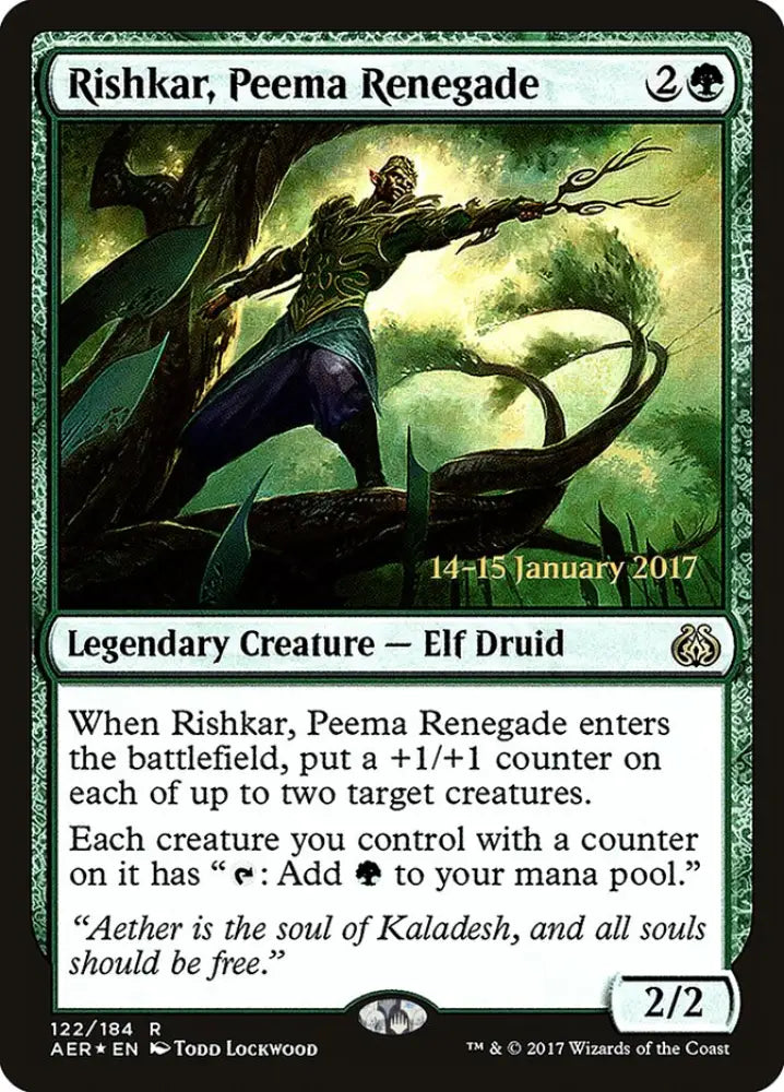 Rishkar Peema Renegade [Aether Revolt Prerelease Promos] - MTG Single