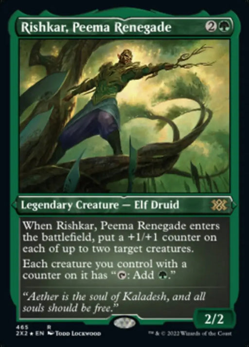 Rishkar Peema Renegade (Foil Etched) [Double Masters 2022] - MTG Single
