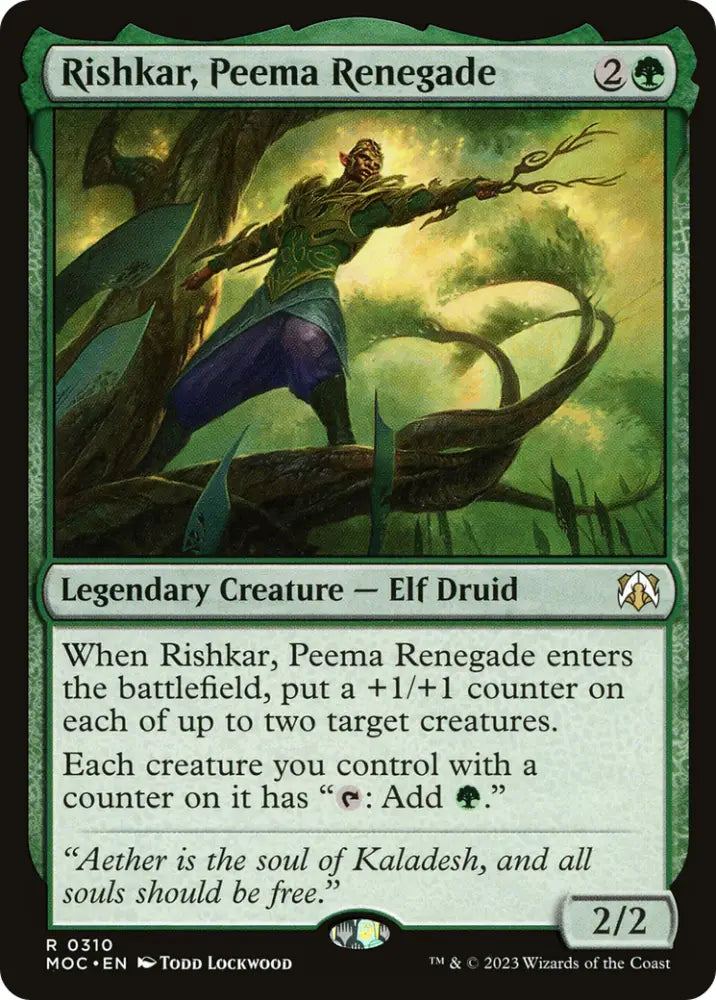 Rishkar Peema Renegade [March of the Machine Commander] - MTG Single