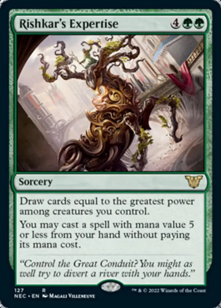 Rishkar’s Expertise [Kamigawa: Neon Dynasty Commander] - MTG Single