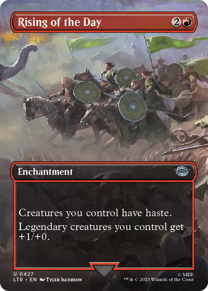 Rising of the Day (Borderless Alternate Art) [The Lord of the Rings: Tales of Middle-Earth] - MTG Single