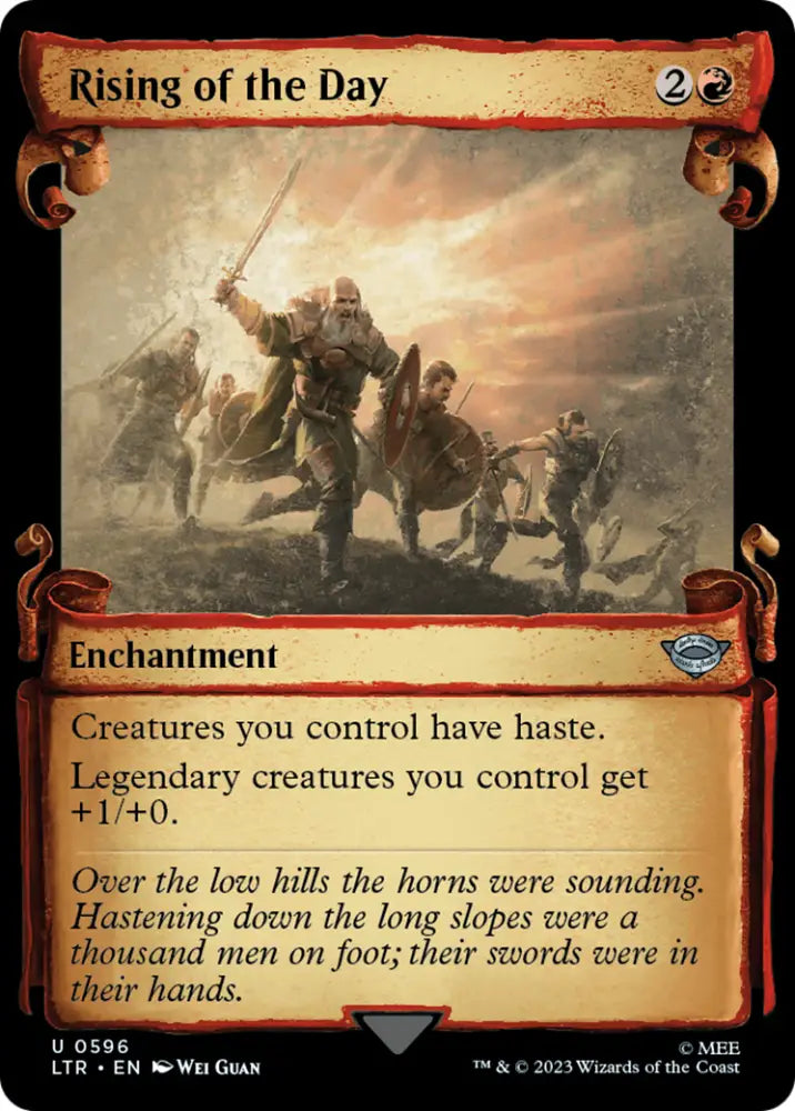 Rising of the Day [The Lord of the Rings: Tales of Middle-Earth Showcase Scrolls] - MTG Single