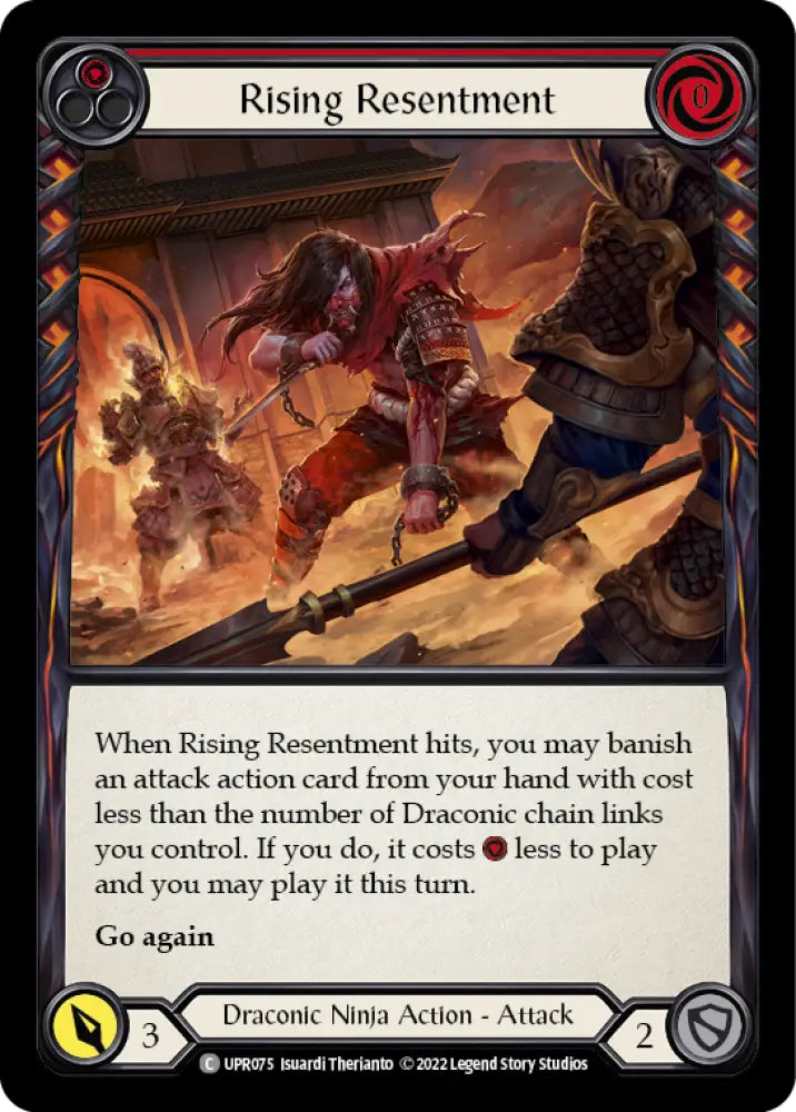 Rising Resentment (Red) [Uprising] - Flesh And Blood Single