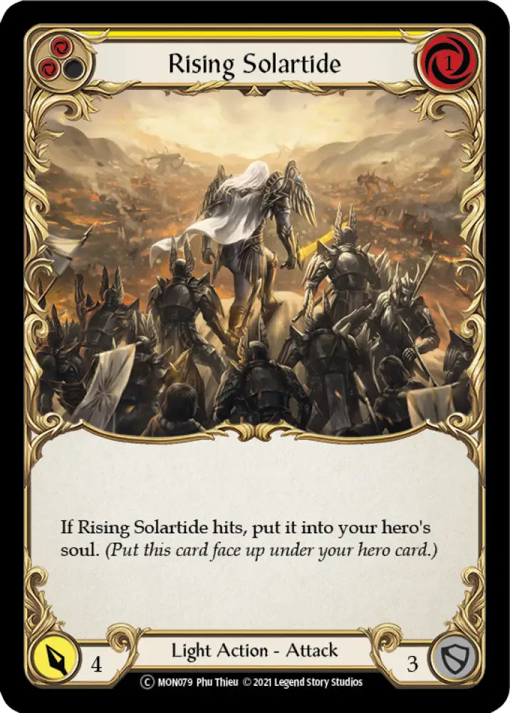 Rising Solartide (Yellow) [Monarch Unlimited] Unlimited Normal - Flesh And Blood Single