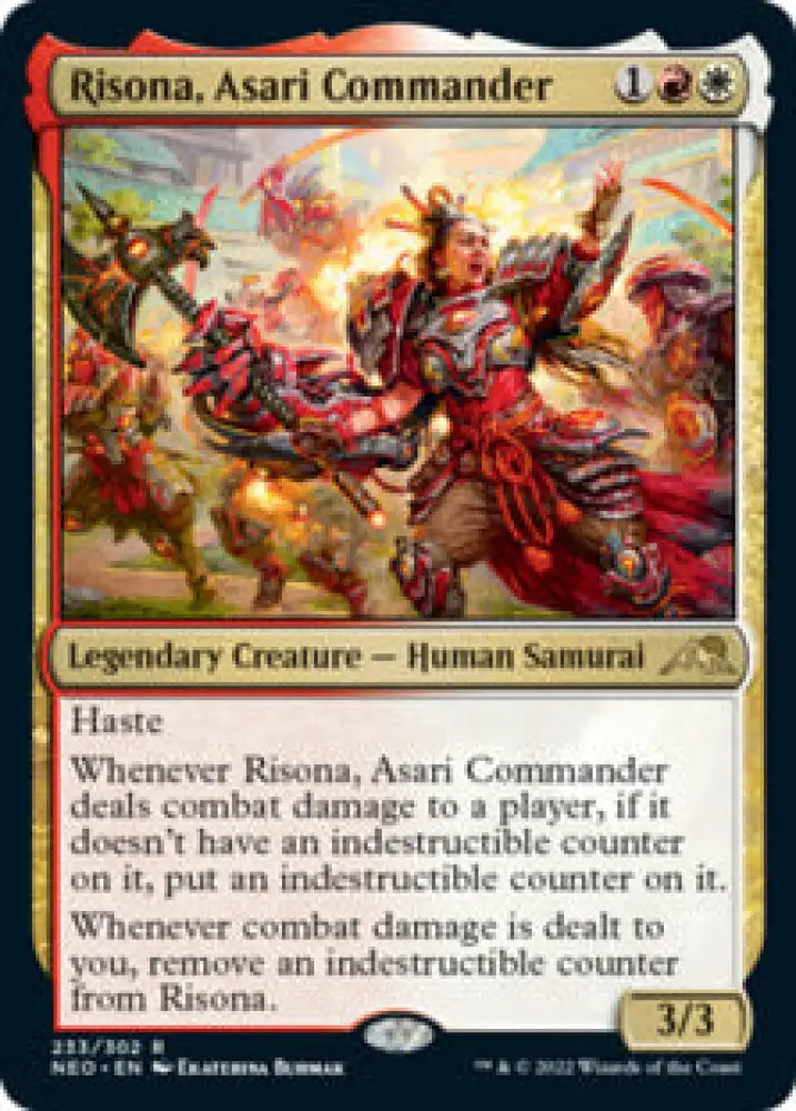Risona Asari Commander [Kamigawa: Neon Dynasty] - MTG Single