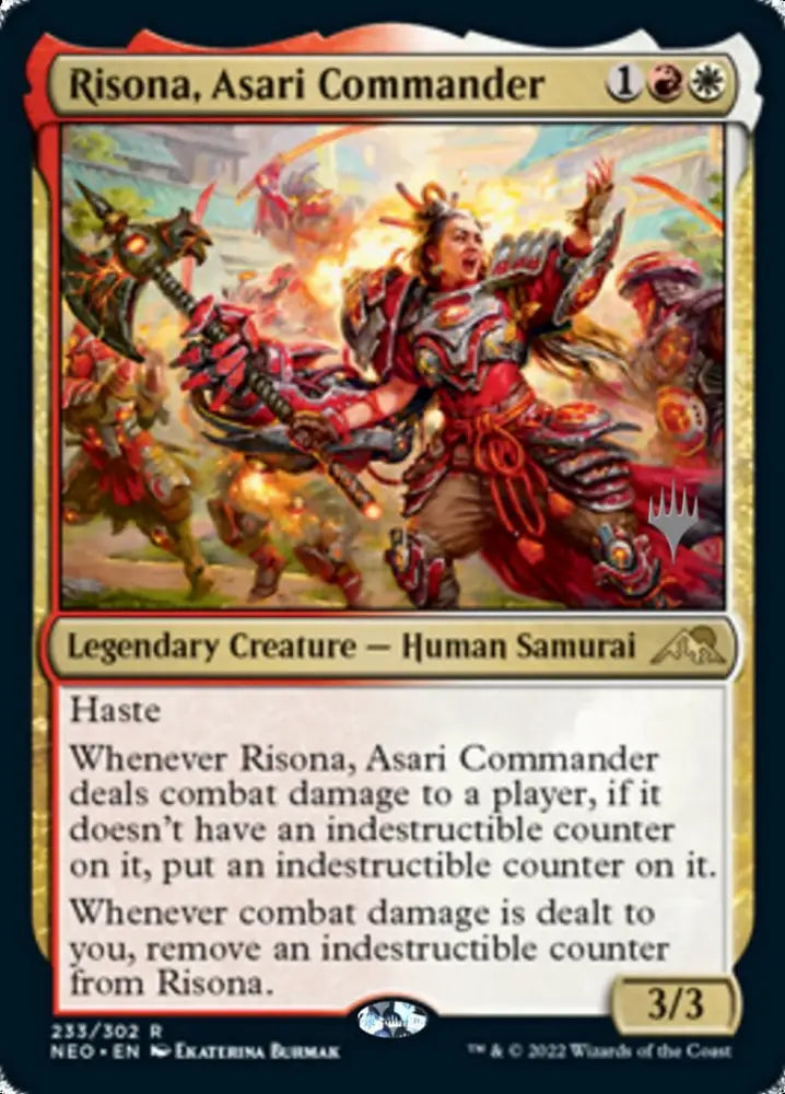 Risona Asari Commander (Promo Pack) [Kamigawa: Neon Dynasty Promos] - MTG Single