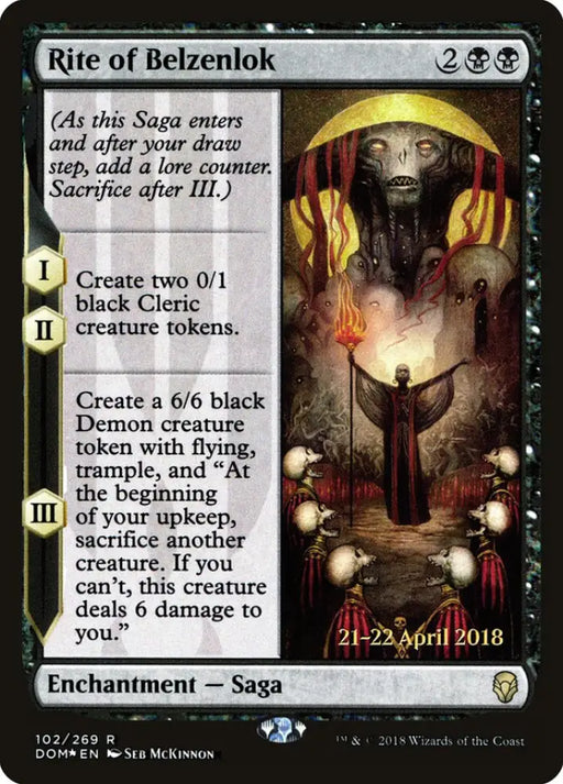 Rite of Belzenlok [Dominaria Prerelease Promos] - MTG Single