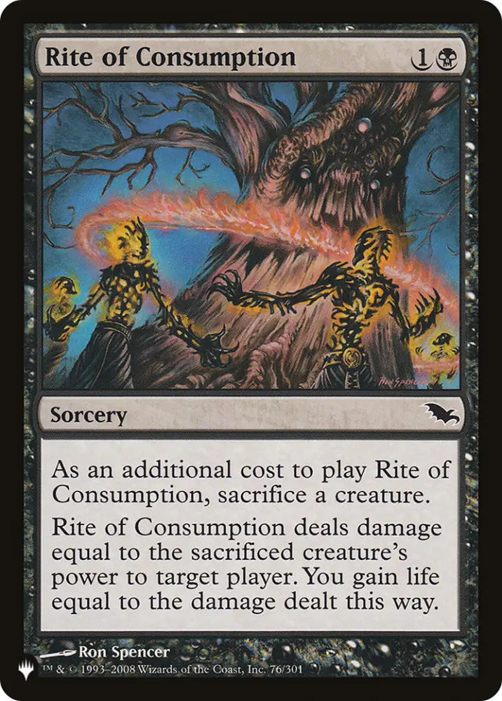 Rite of Consumption [The List] - MTG Single