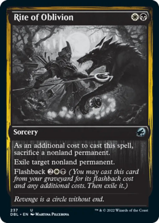 Rite of Oblivion [Innistrad: Double Feature] - MTG Single