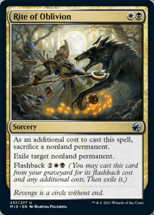 Rite of Oblivion [Innistrad: Midnight Hunt] - MTG Single