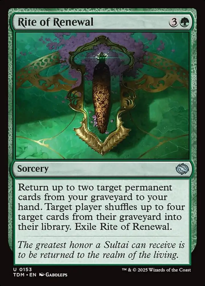 Rite of Renewal (153) [Tarkir: Dragonstorm]