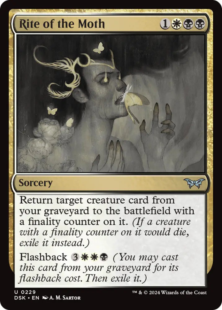 Rite of the Moth [Duskmourn: House of Horror] - MTG Single