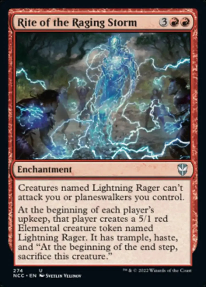 Rite of the Raging Storm [Streets of New Capenna Commander] - MTG Single