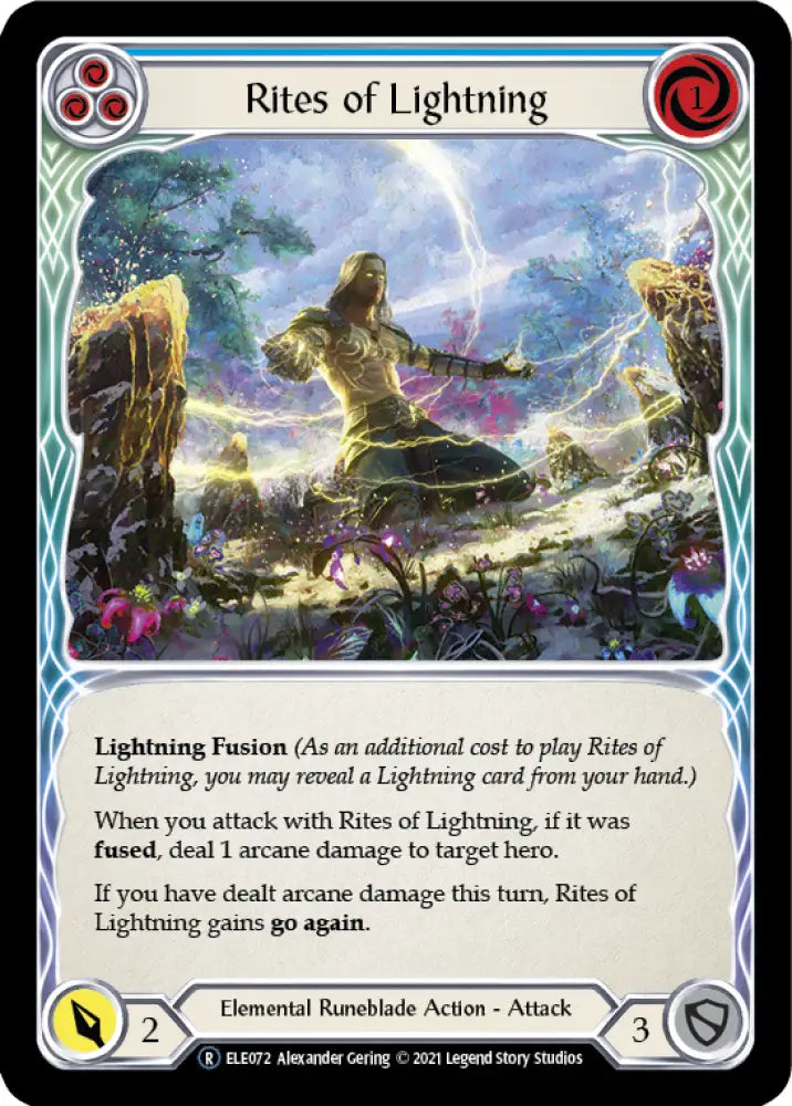 Rites of Lightning (Blue) [Tales of Aria Unlimited] Unlimited Normal - Flesh And Blood Single