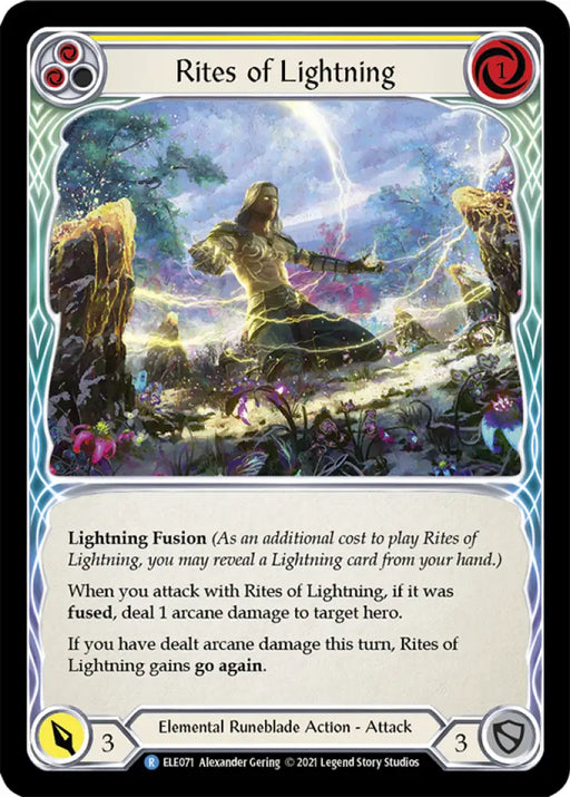 Rites of Lightning (Yellow) [Tales of Aria 1st Edition] 1st Edition Normal - Flesh And Blood Single