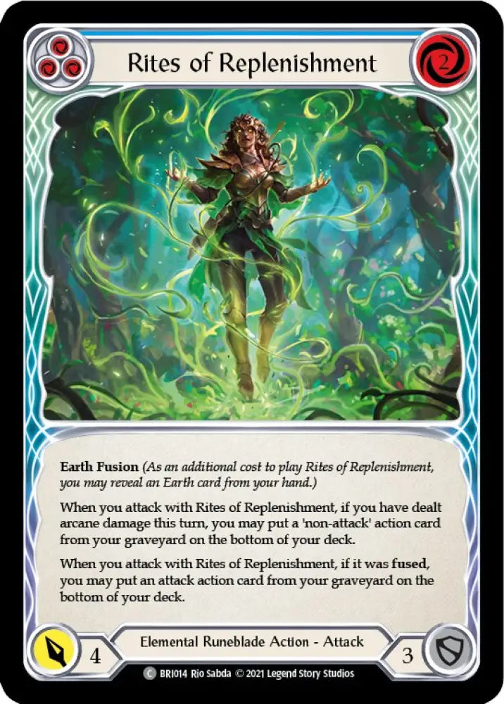 Rites of Replenishment (Blue) [Tales of Aria Blitz Deck] 1st Edition Normal - Flesh And Blood Single