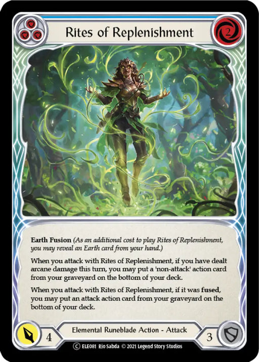 Rites of Replenishment (Blue) [Tales of Aria Unlimited] Unlimited Normal - Flesh And Blood Single