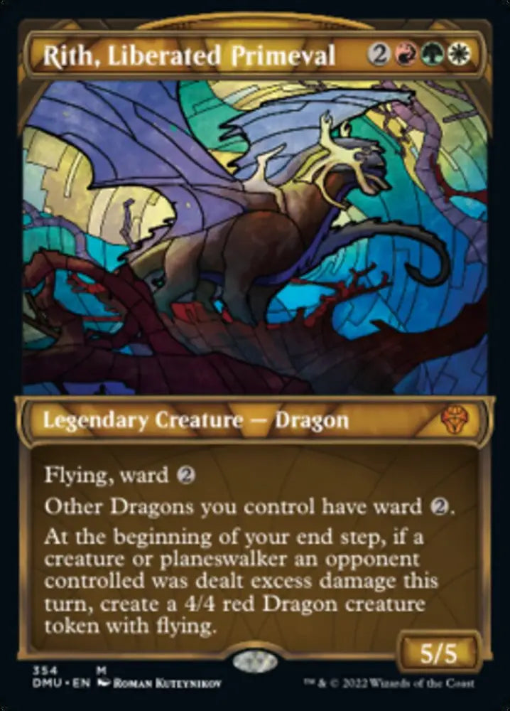 Rith Liberated Primeval (Showcase Textured) [Dominaria United] - MTG Single