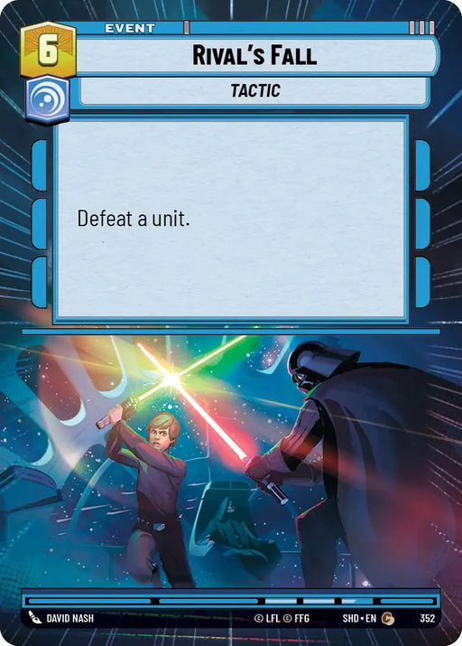 Rival’s Fall (Hyperspace) (352) [Shadows of the Galaxy] - Star Wars: Unlimited Single