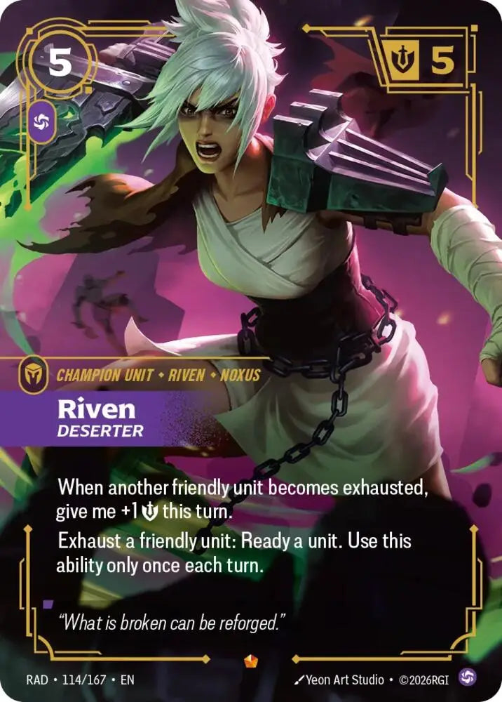 Riven, Deserter (114/167) [Radiance]