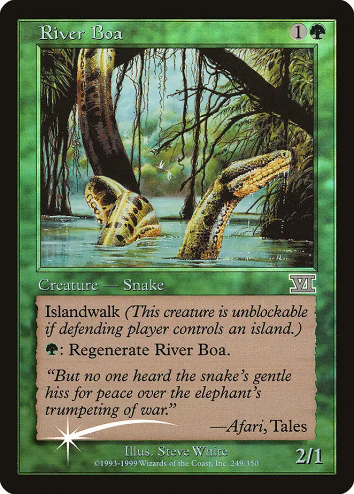 River Boa [Friday Night Magic 2000] - MTG Single