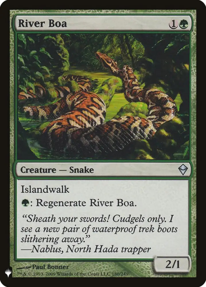 River Boa [Mystery Booster] - MTG Single